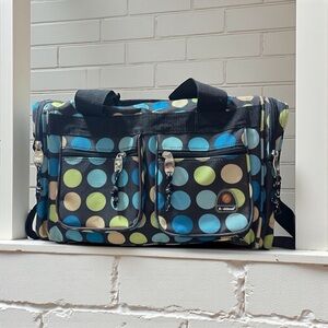 Rockland travel bag duffel luggage polka dot 19” tote casual contemporary bag​